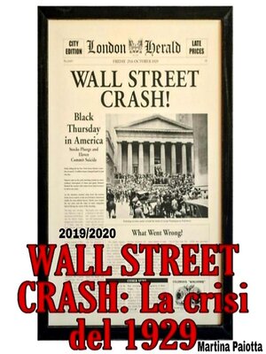 cover image of WALL STREET CRASH--La crisi del 1929